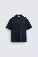 POLO REGULAR FIT MET STRUCTUUR
