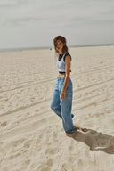 JEANS STRAIGHT HIGH WAIST LONG LENGTH