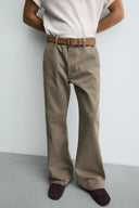 CHINO JEANS WIDE FLARE FIT