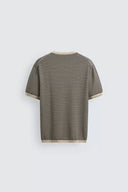 T-SHIRT MET WAFELSTRUCTUUR EN NUMMER