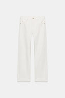 JEANS RECHTE PIJPEN HALFHOGE TAILLE